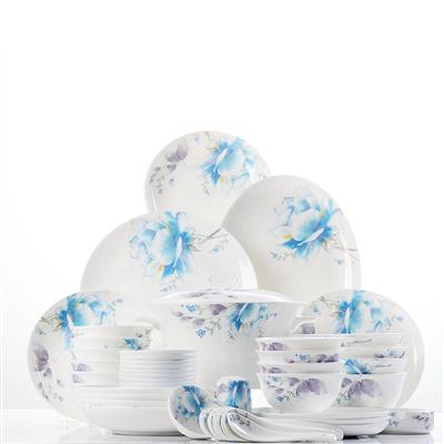 日本www插插插视频48头聆听花开骨瓷礼品餐具套装